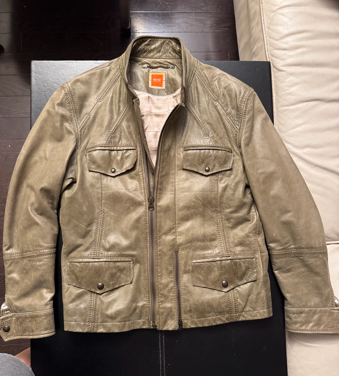 Hugo Boss Leather Jacket