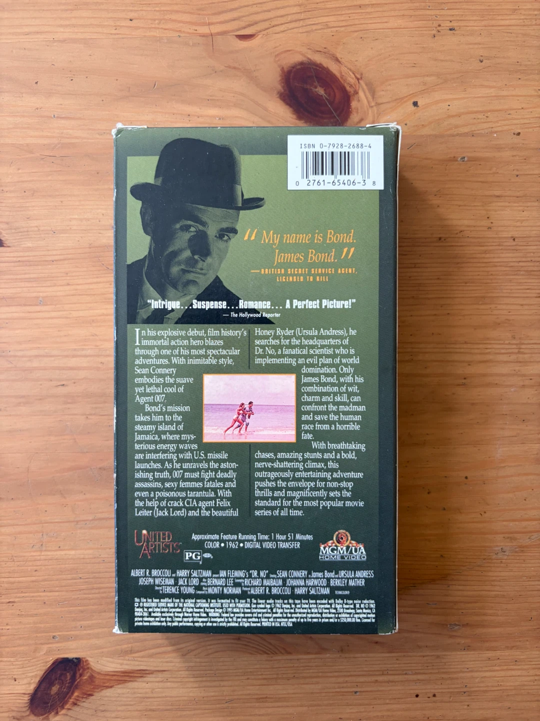 Dr. No James Bond VHS Tape - photo 2