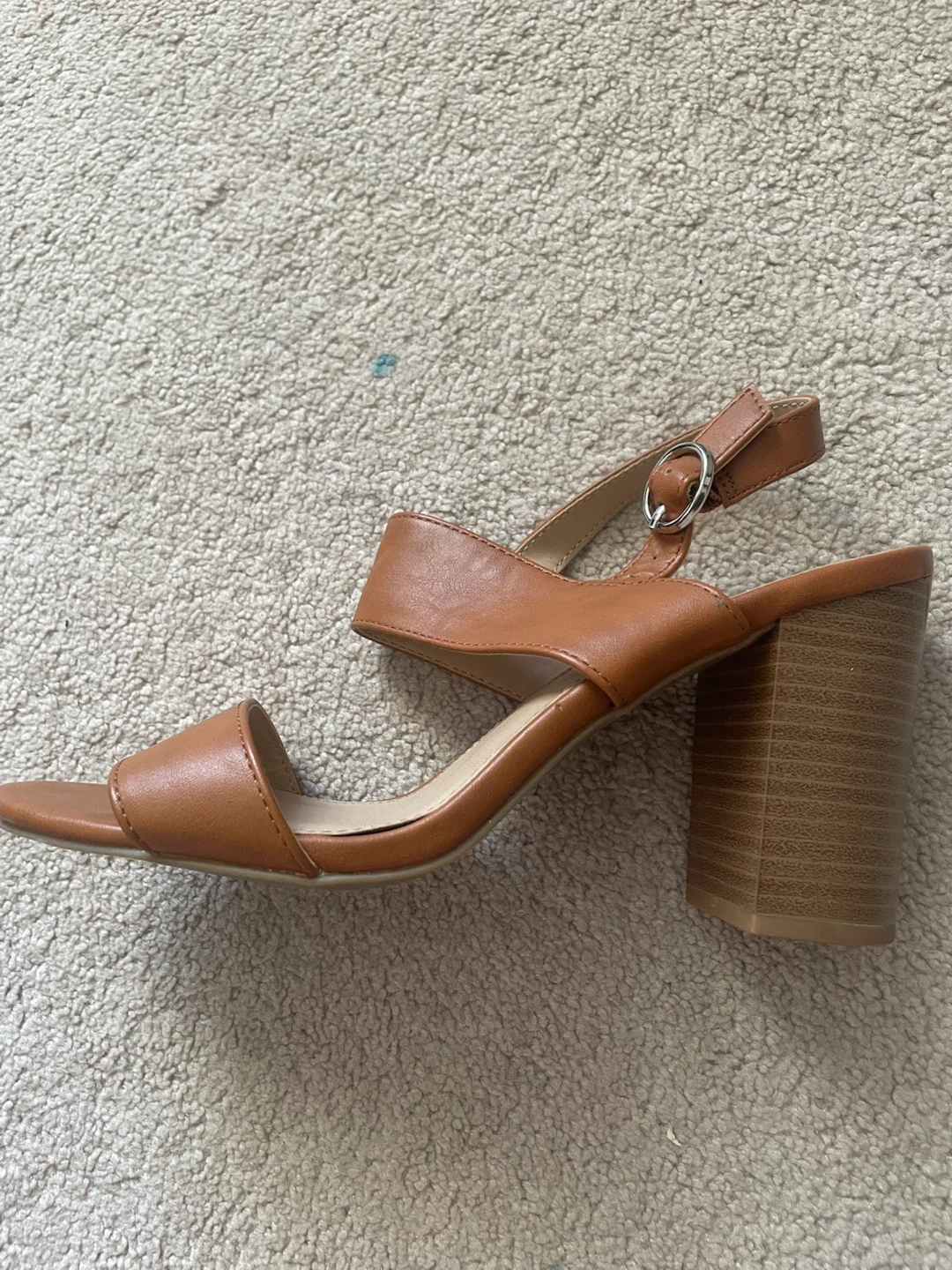 Joe Fresh Tan Block Heel Sandals