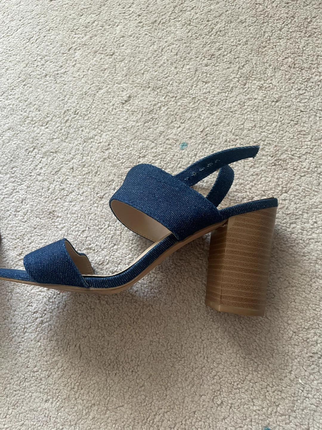 Joe Fresh Denim Block Heel Sandals - photo 2