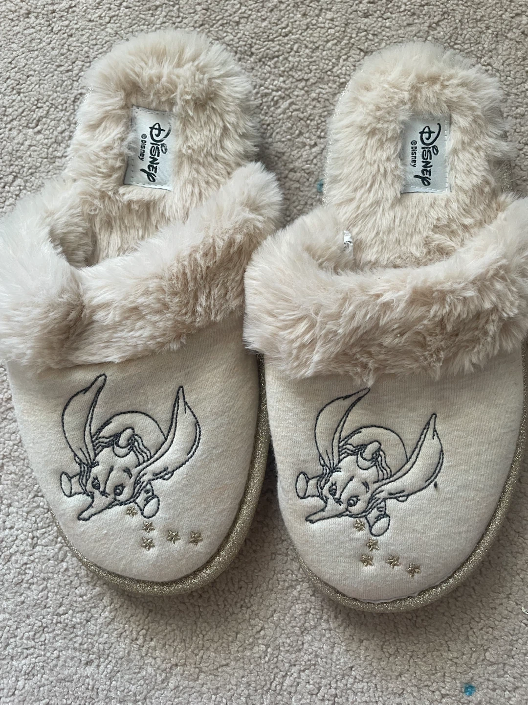 Disney Dumbo Faux Fur Slippers