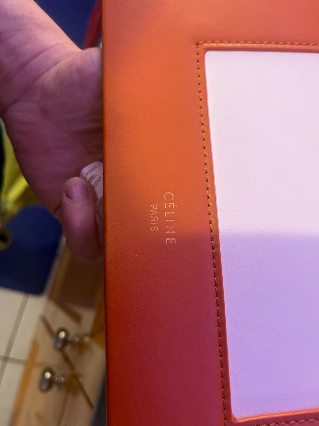 CELINE Orange Leather Bag - photo 3