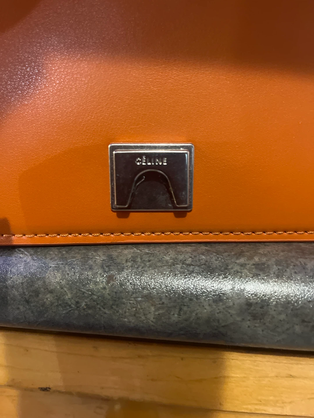 CELINE Orange Leather Bag - photo 4