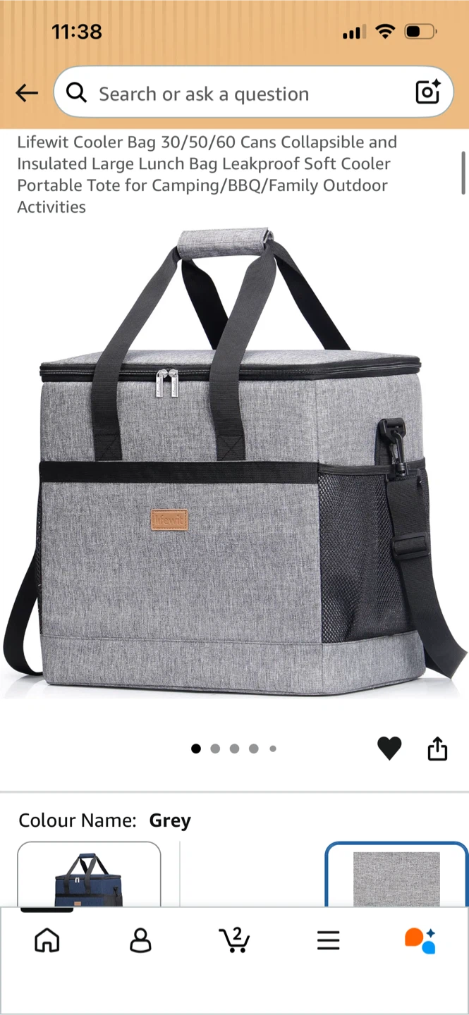 New-Lifewit Grey Cooler Bag Large Size - photo 3