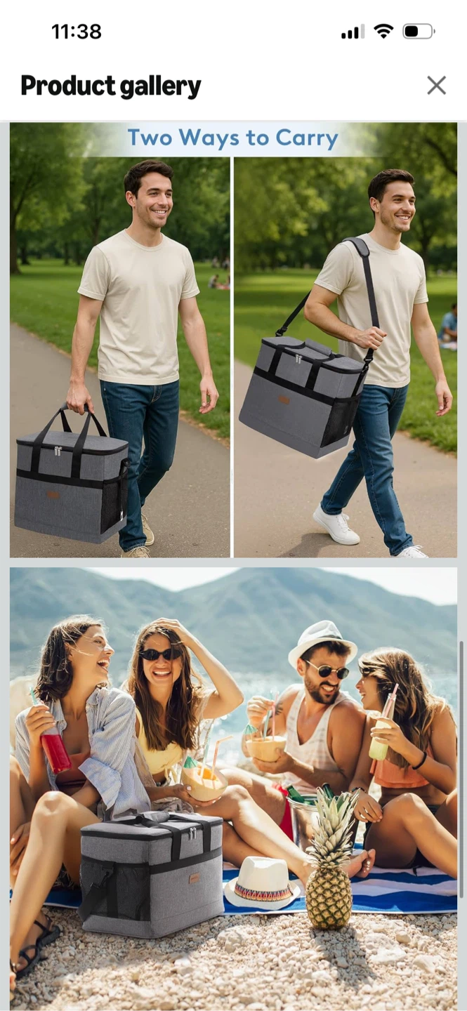 New-Lifewit Grey Cooler Bag Large Size - photo 4