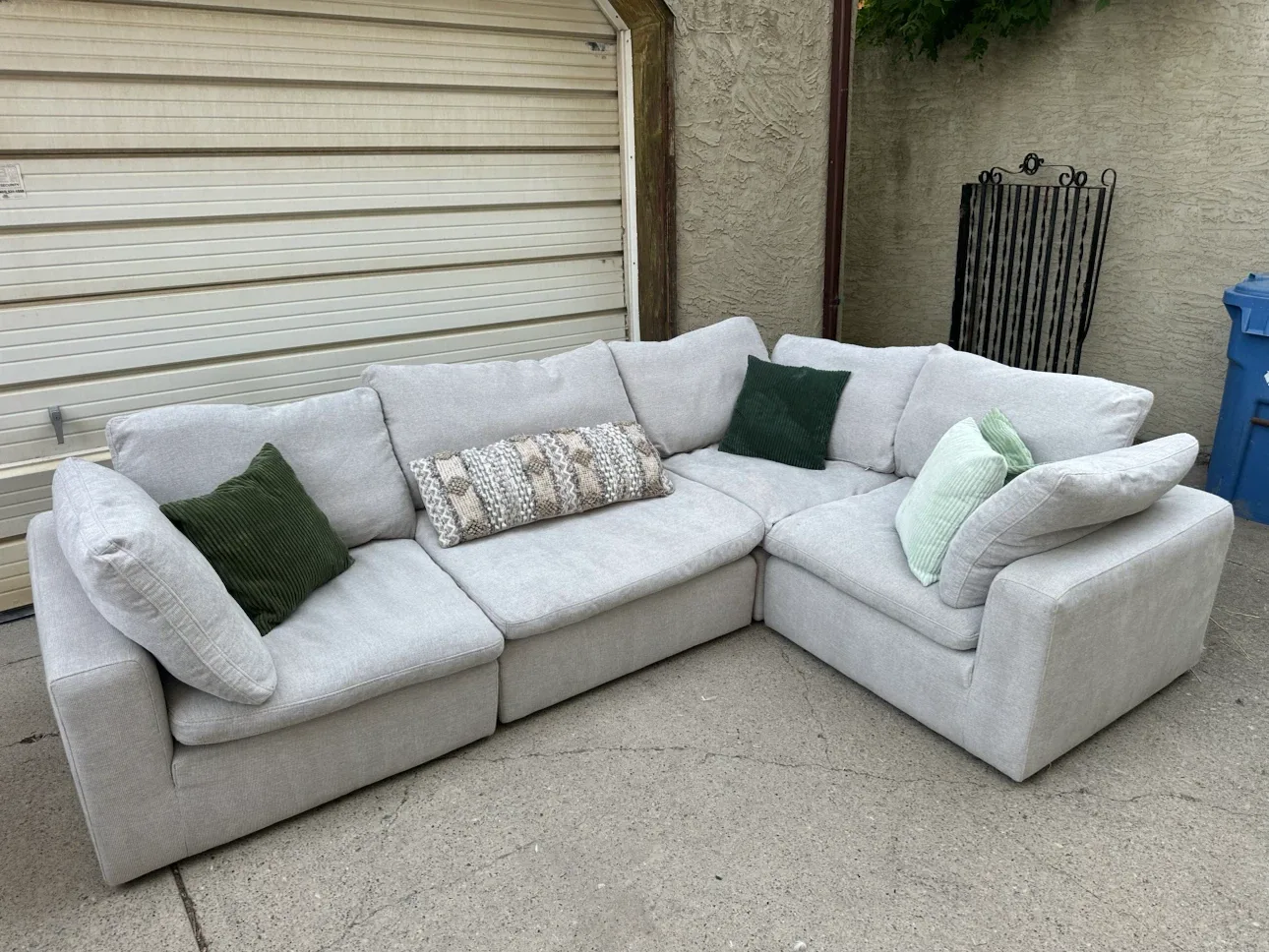 Structube HELIO Cloud Modular Sectional – 4 Piece | Light Grey - photo 2