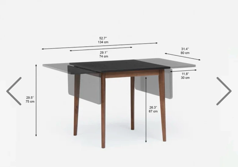 Expandable Dining Table with Drop Leaf - photo 2