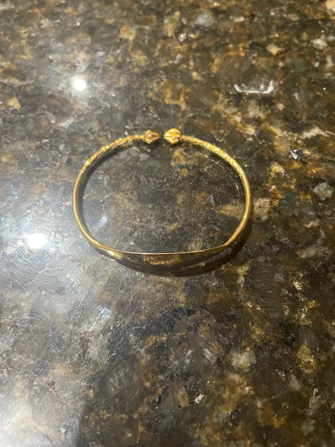 Gold Tone Bangle Bracelet
