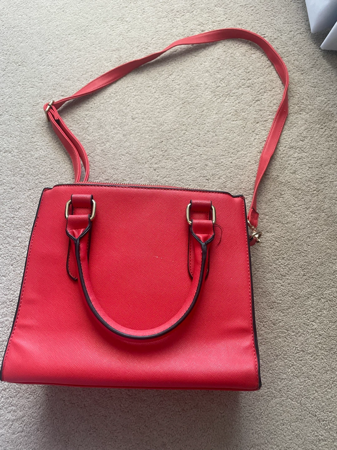 Red Satchel Handbag
