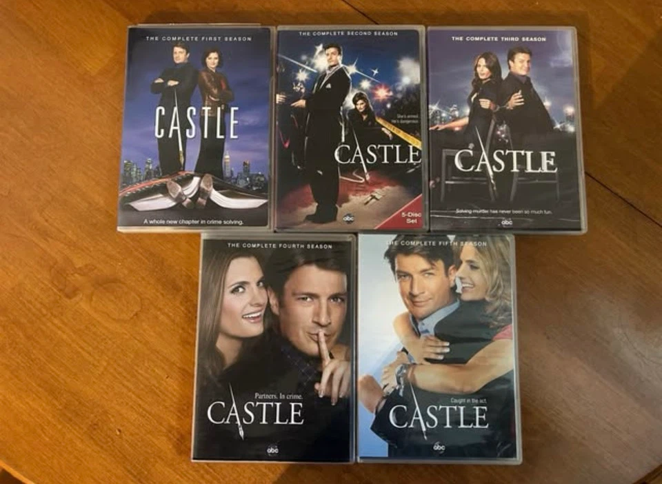 Castle TV show seasons 1-5 DVDs