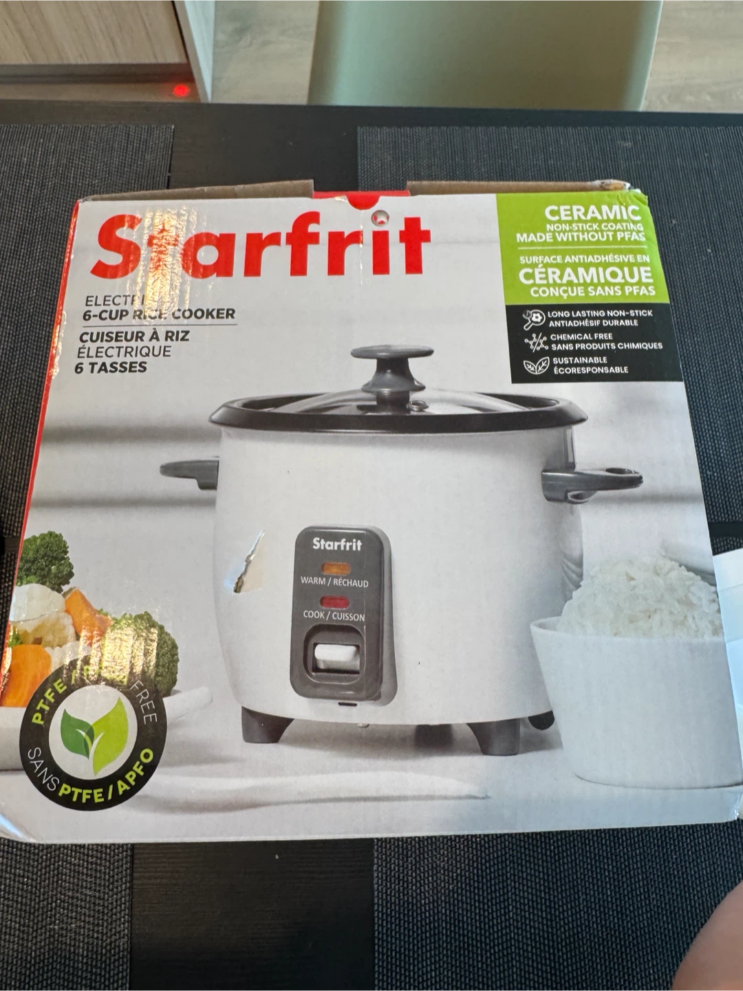 Starfrit 6-Cup Electric Rice Cooker - photo 2