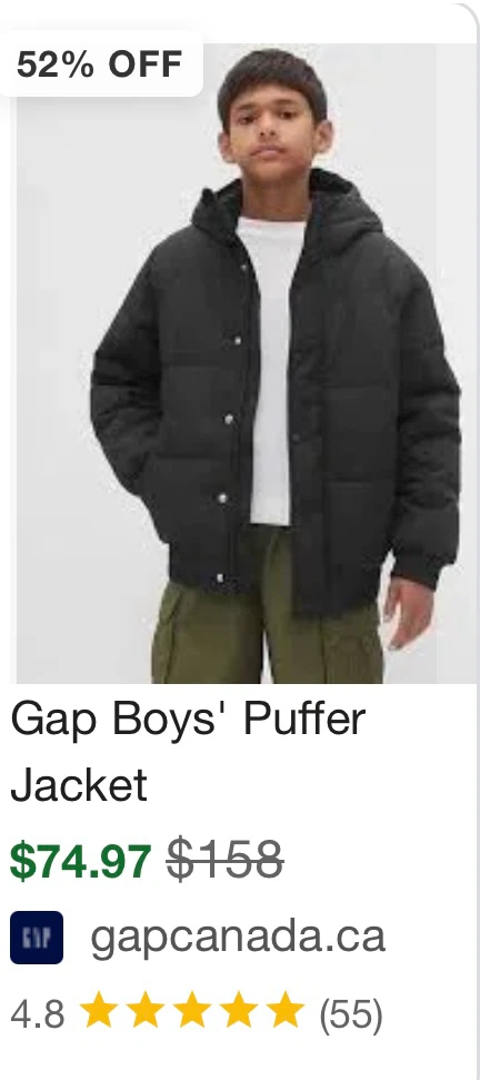 Gap Kids Upcycled Light Weight Puffer Jacket - XXL TTG - photo 4
