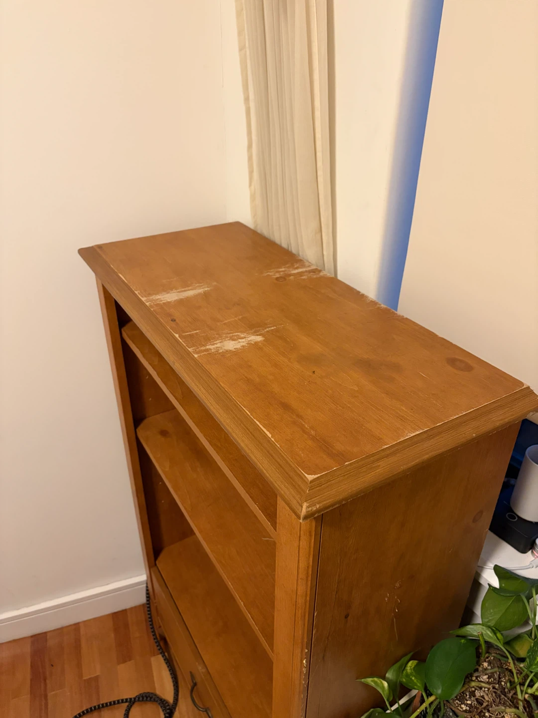 Wooden Bookcase with Drawer - photo 2