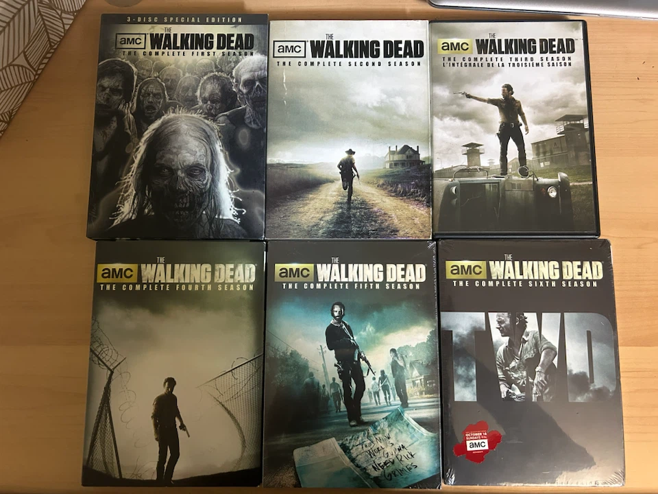 The Walking Dead DVDs Seasons 1-6