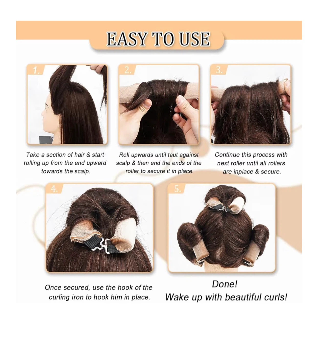 Velvet Hair Rollers for Curls - photo 2