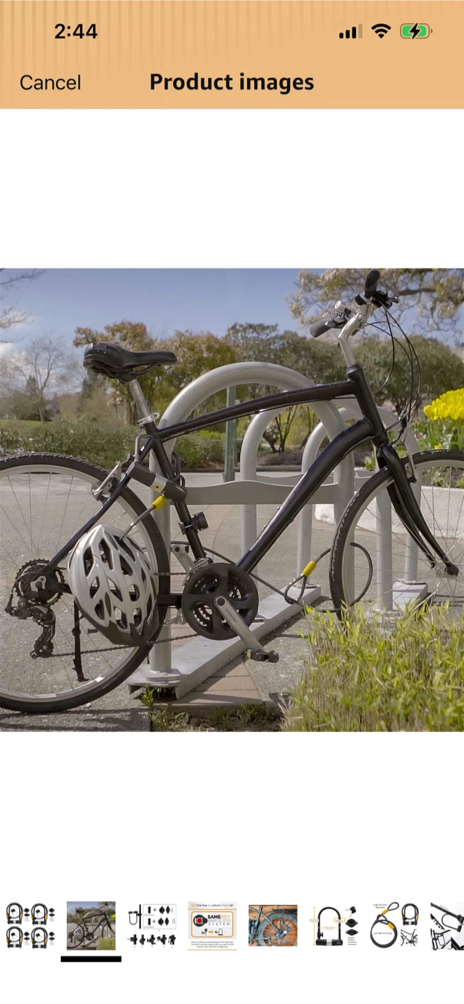 Brand New-Via Velo 5.9' Cable Bike Lock with Mount - photo 5