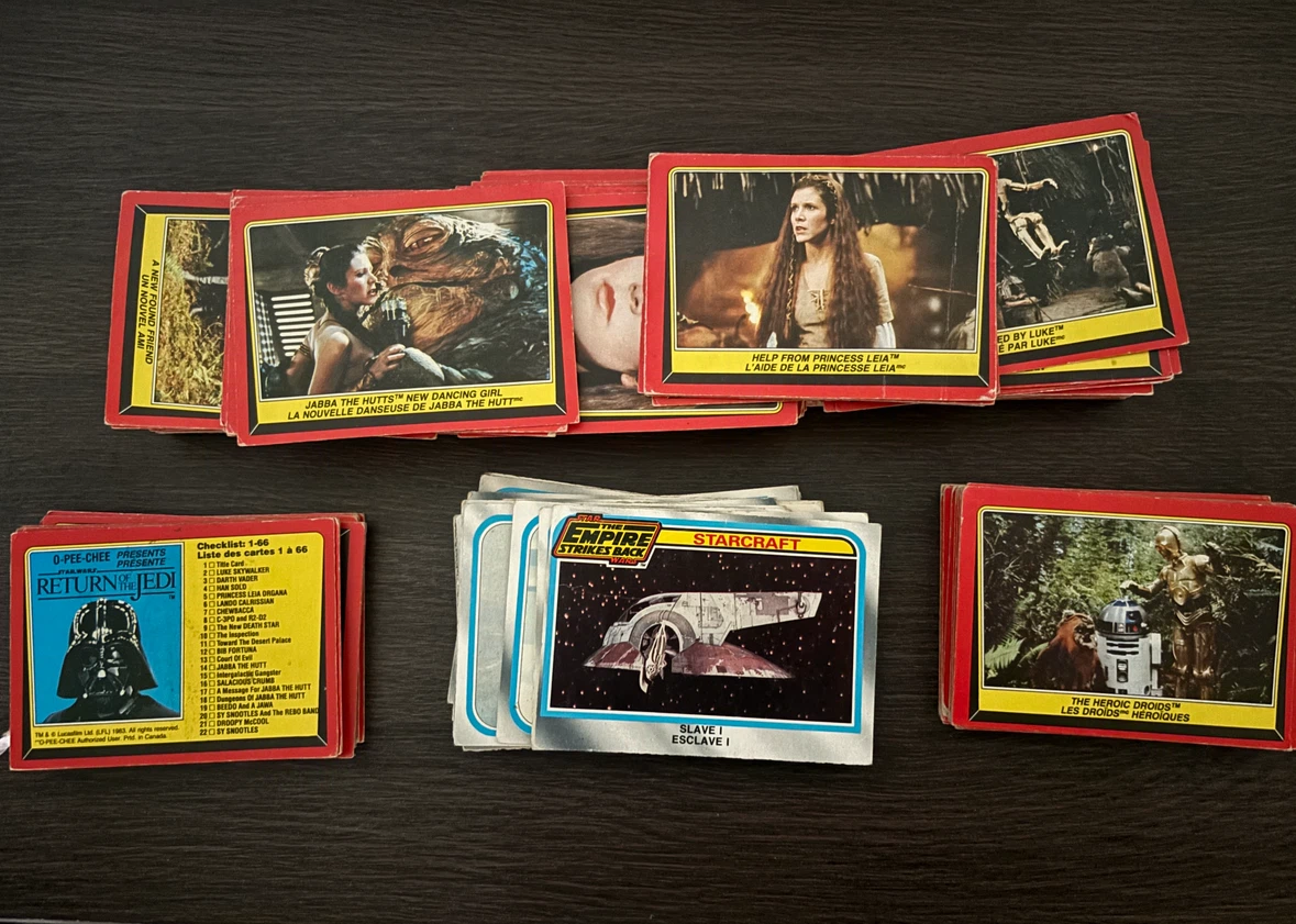 Star Wars return of the Jedi and Empire strikes back cards. - photo 2