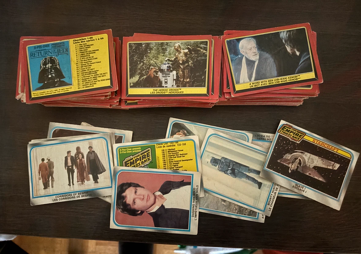 Star Wars return of the Jedi and Empire strikes back cards. - photo 3