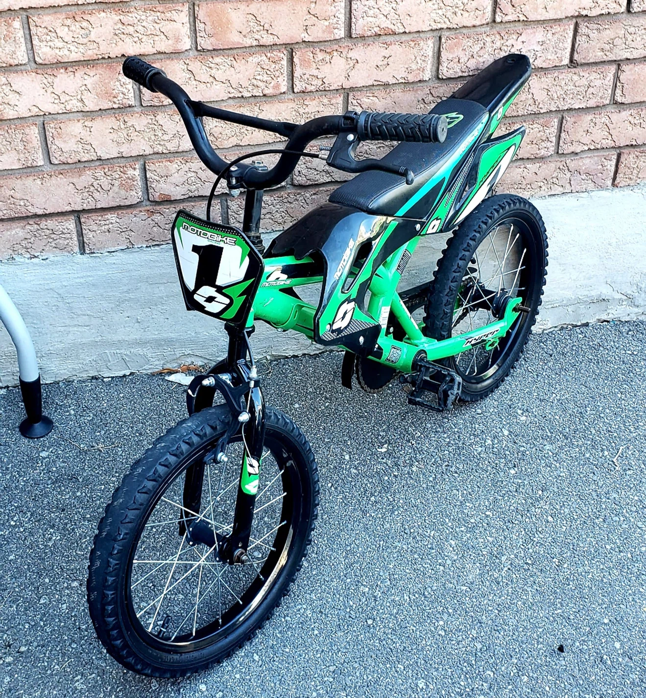 Green Motocross Style Bicycle