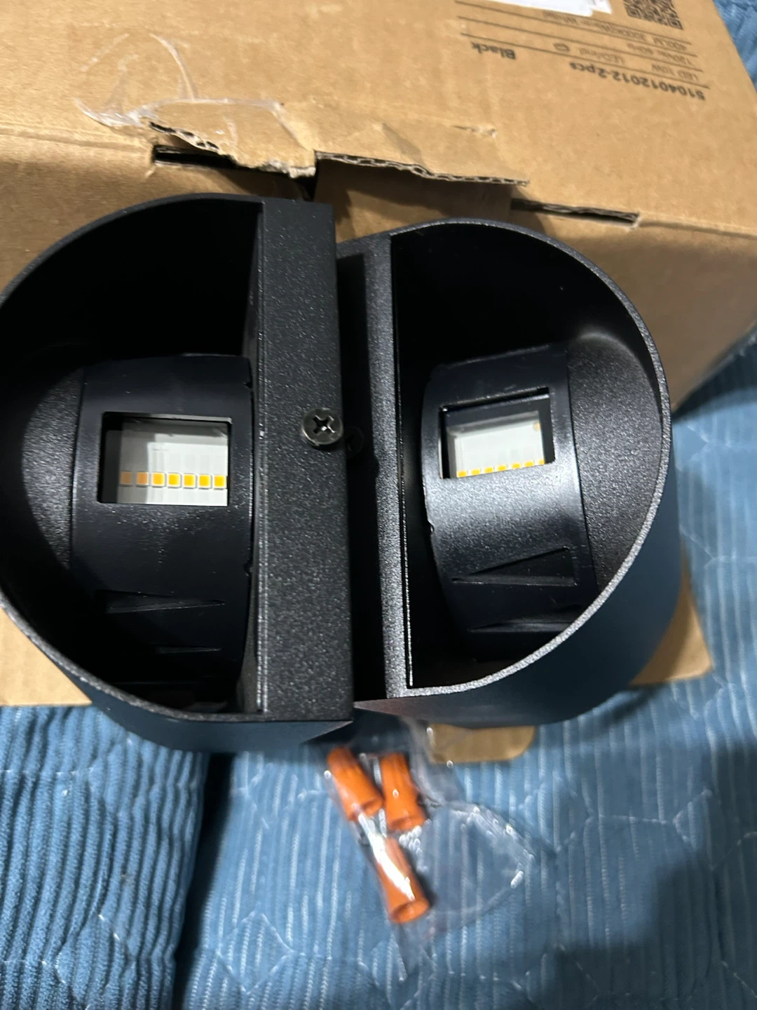 New-2-PackBlack Outdoor Soller Wall Sconces - photo 3