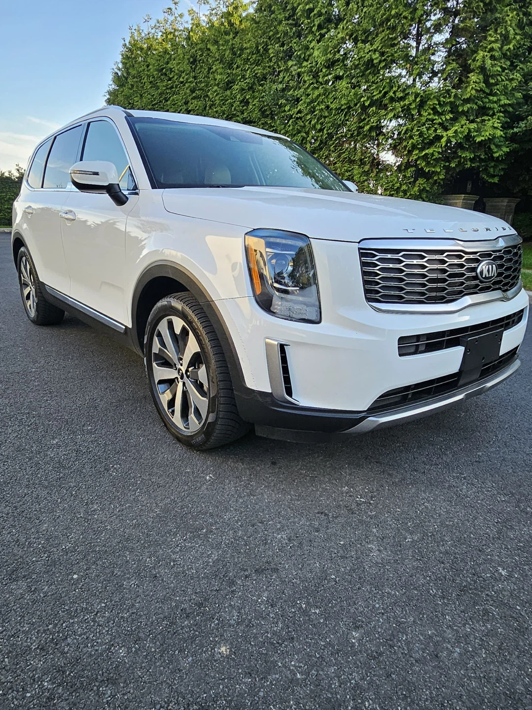 White Kia Telluride EX V6 SUV - photo 2