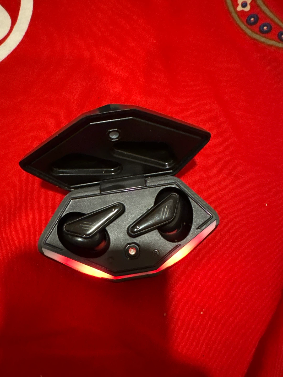 Black Wireless Earbuds with Charging Case - photo 2
