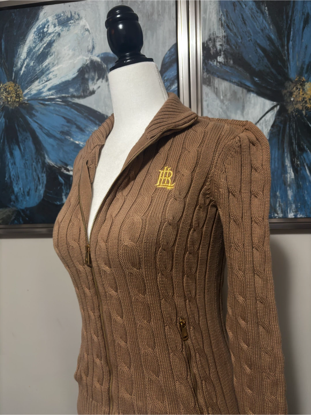 Ralph Lauren Cable Knit Zip-Up Sweater - photo 2