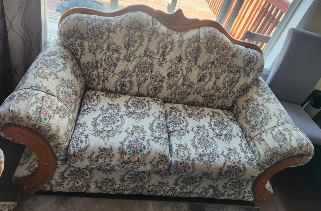 Vintage Floral Sofa