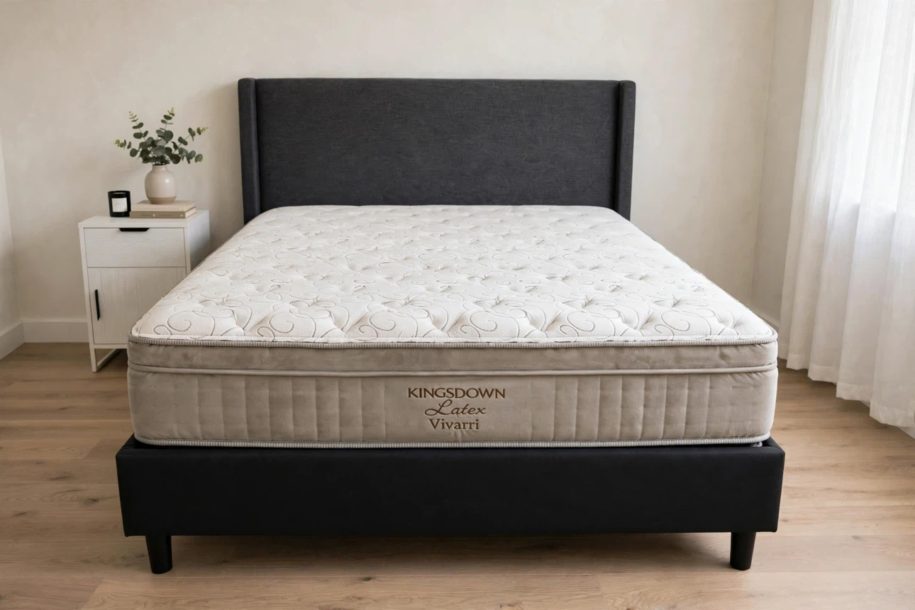 Grey King size Bed Set – Clean Mattress Included - photo 3