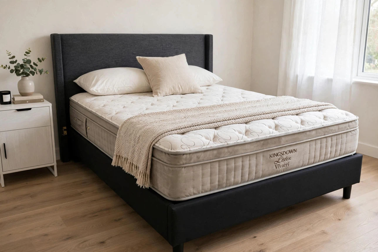 Grey King size Bed Set – Clean Mattress Included - photo 5