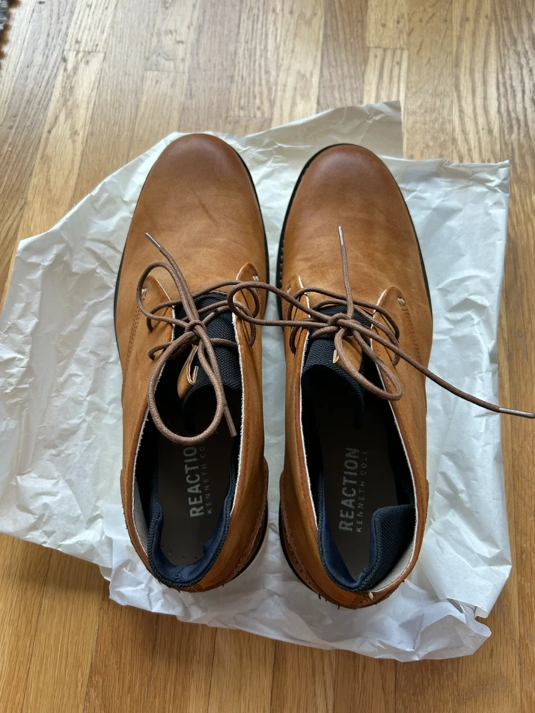 Reaction Kenneth Cole Men's Brown Chukka Boots Size 10