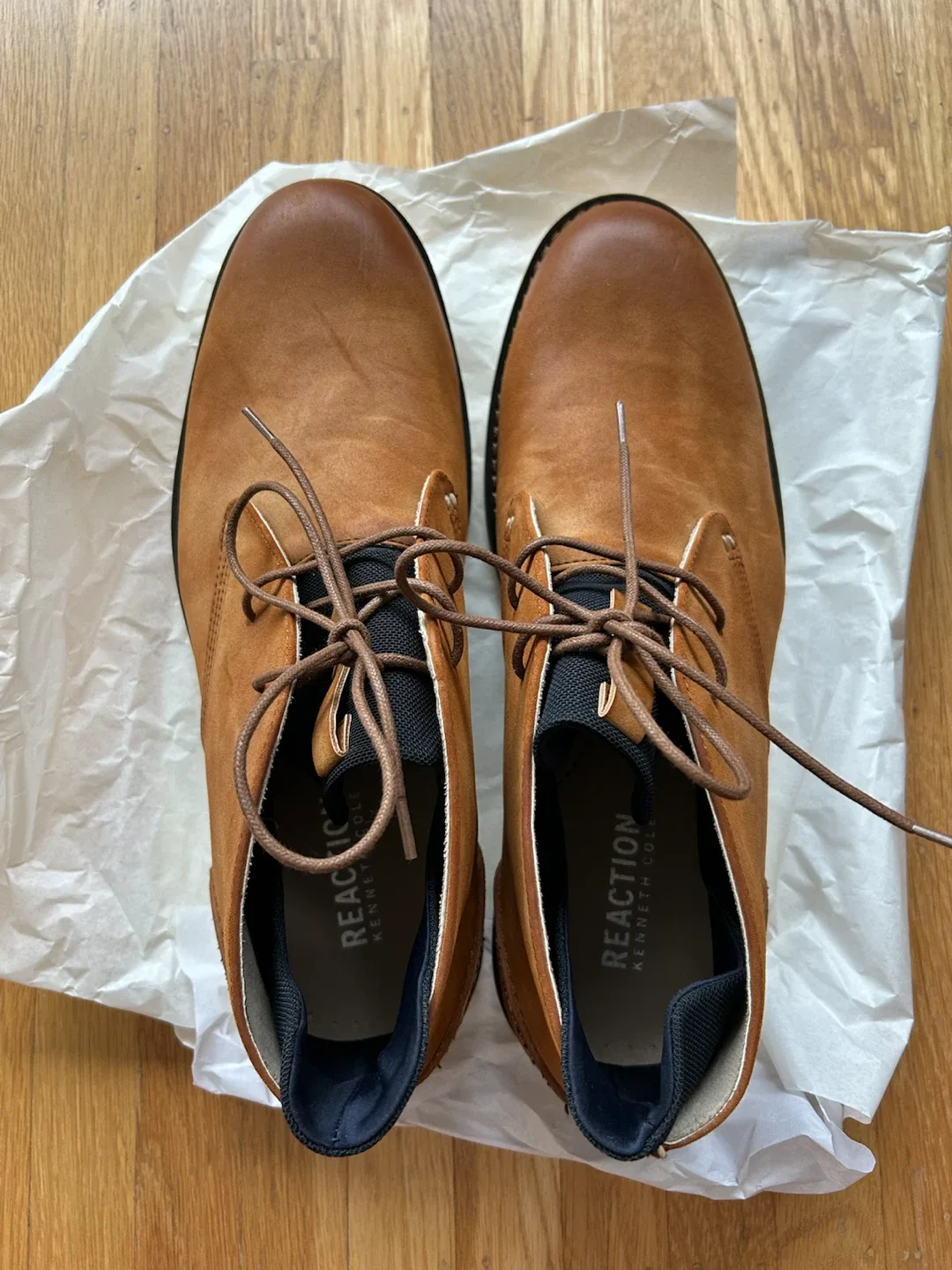 Reaction Kenneth Cole Men's Brown Chukka Boots Size 10 - photo 3