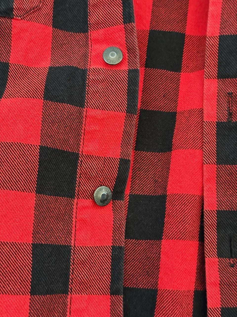 Zara Red and Black Flannel Shirt - Size M - photo 2