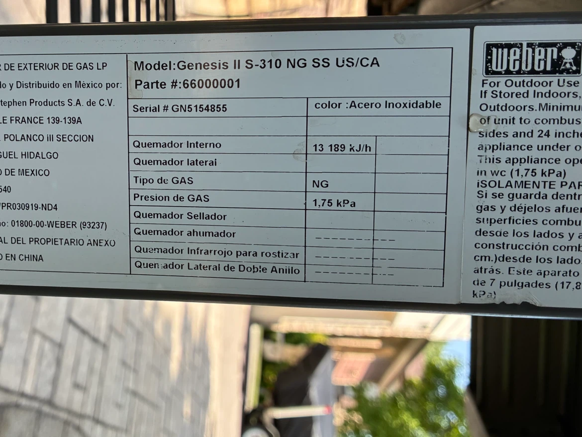 Weber Genesis II S-310 NG SS natural gas Grill - photo 5