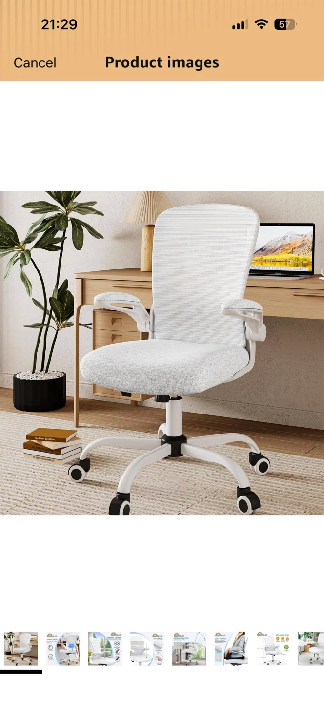 Mimoglad Home Office Chair, Adjustable Lumbar