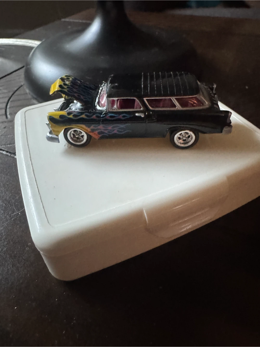 Hot Wheels Black Flame Station Wagon Toy Car - photo 3