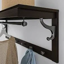 IKEA HEMNES 33 1/2 " Hat Rack - Black Brown - photo 2