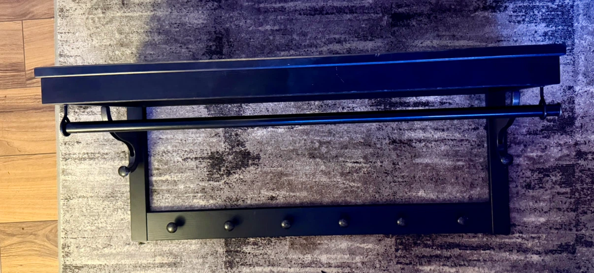 IKEA HEMNES 33 1/2 " Hat Rack - Black Brown - photo 3