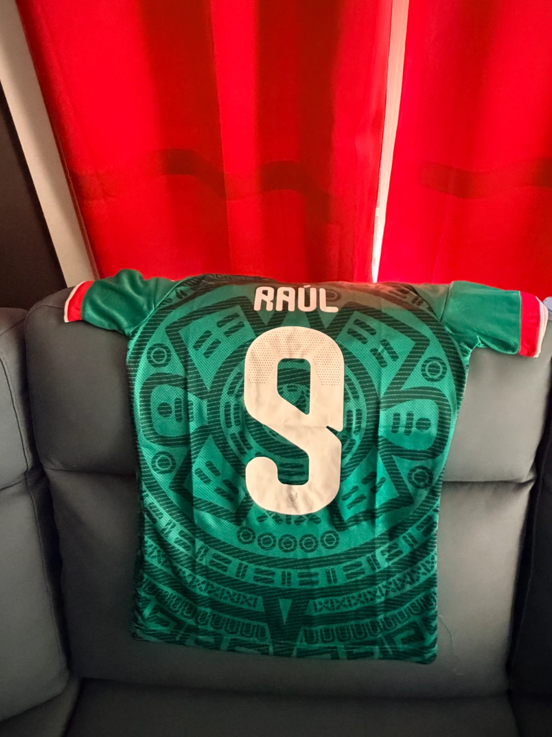 Adidas Mexico National Team Soccer Jersey #9 Raul - photo 2