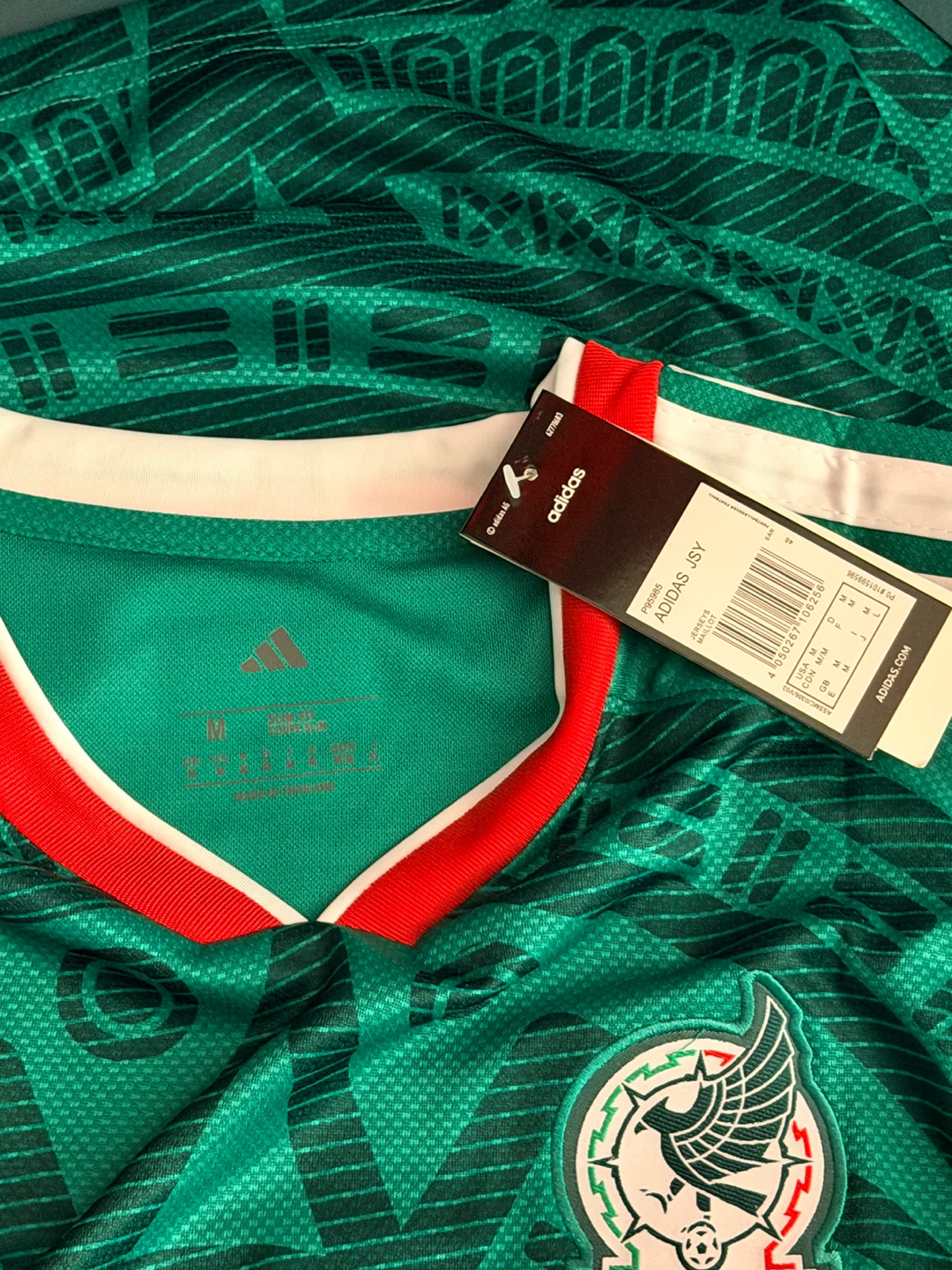 Adidas Mexico National Team Soccer Jersey #9 Raul - photo 3