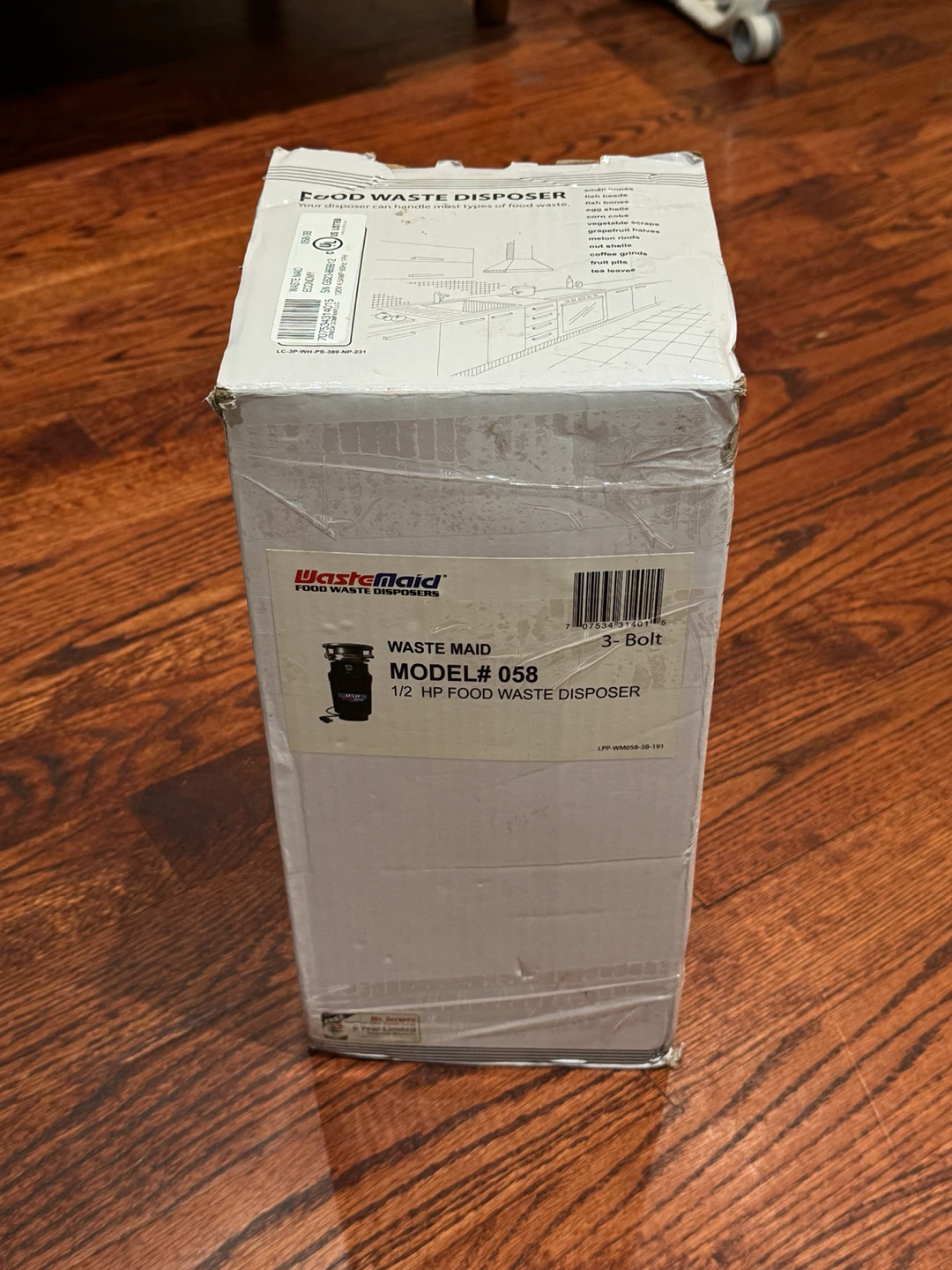 Waste Maid 058 – 1/2 HP Garbage Disposal – New - photo 2
