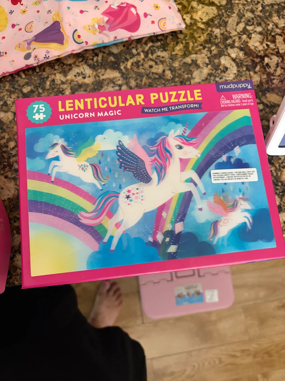 Mudpuppy Lenticular Unicorn Magic Puzzle - 75 Pieces