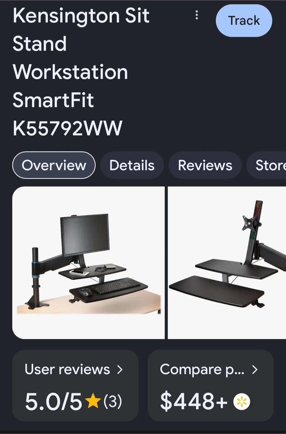 Kensington Sit Stand Workstation SmartFit K55792WW