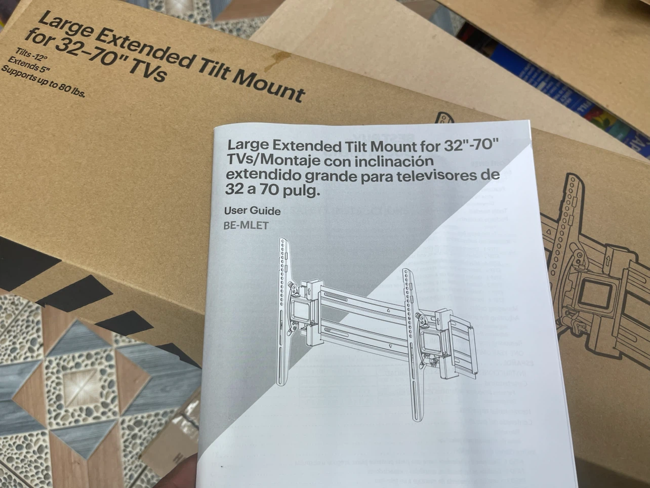 Best Buy Essentials Large Extended Tilt Mount for 32-70" TVs - photo 3