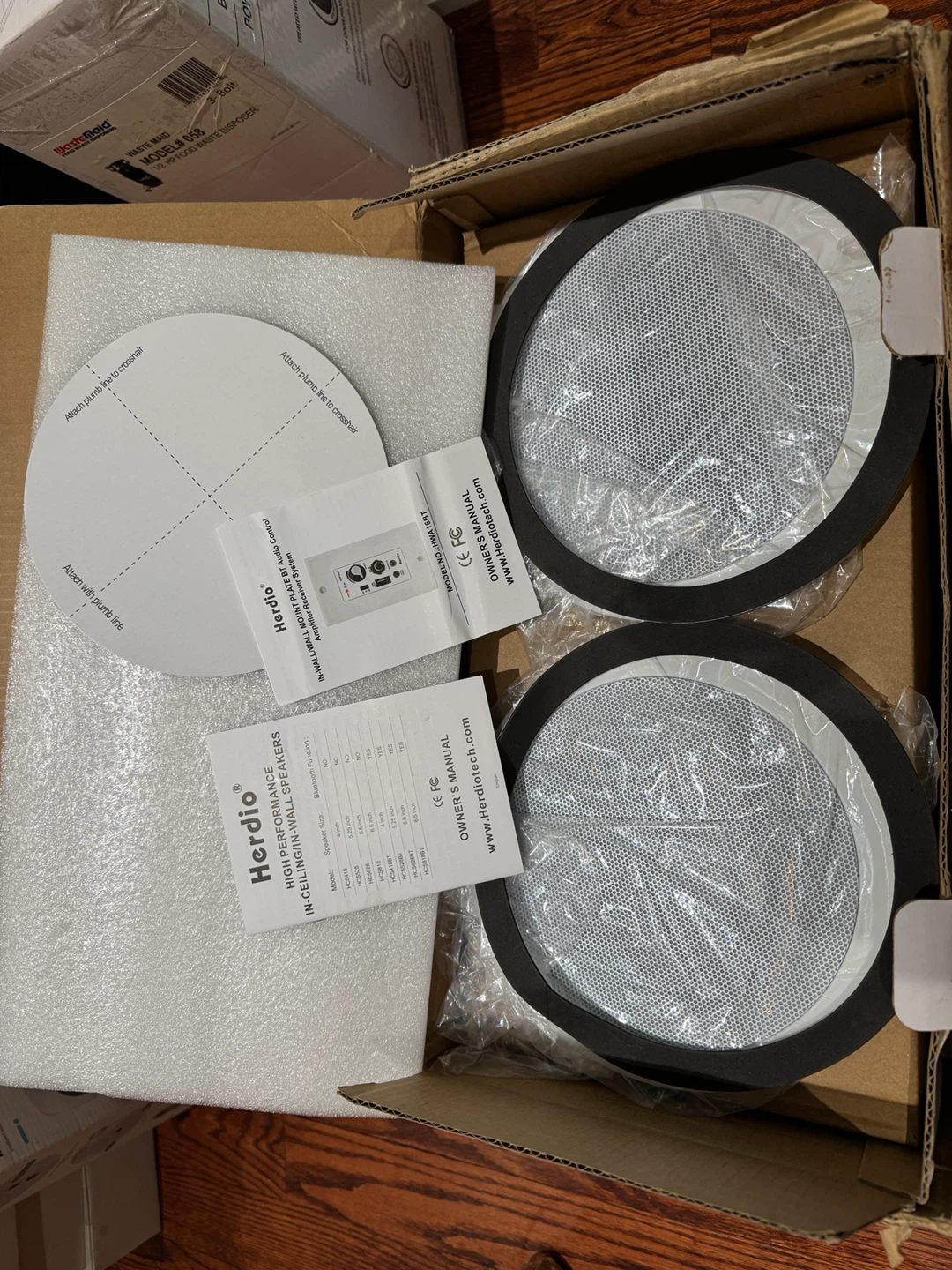 Herdio 5.25” In-Ceiling / In-Wall Speakers – New - photo 2