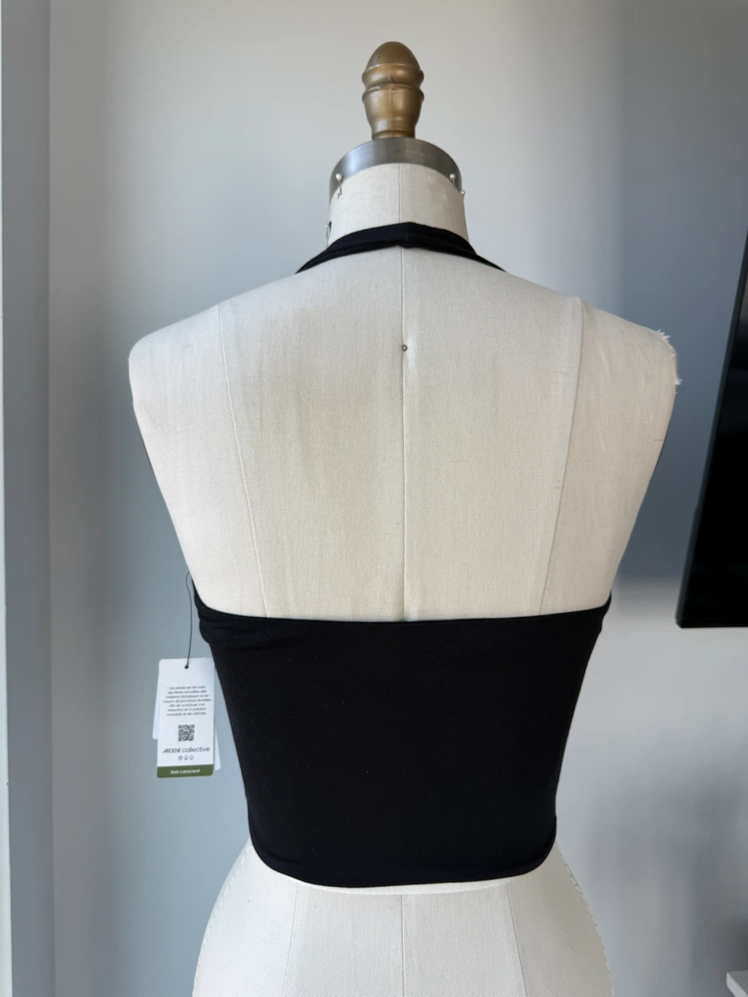 New Black Halter Crop Top XS/TP - photo 2