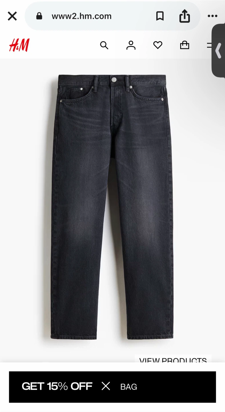 New H&M Original Straight Jeans Men - photo 2