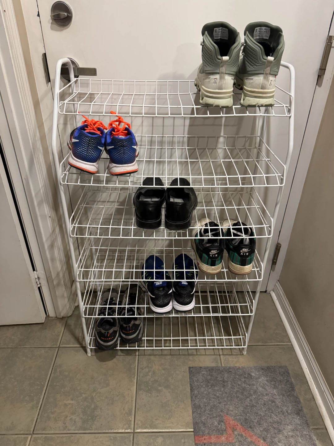 White 6-Tier Wire Storage Rack