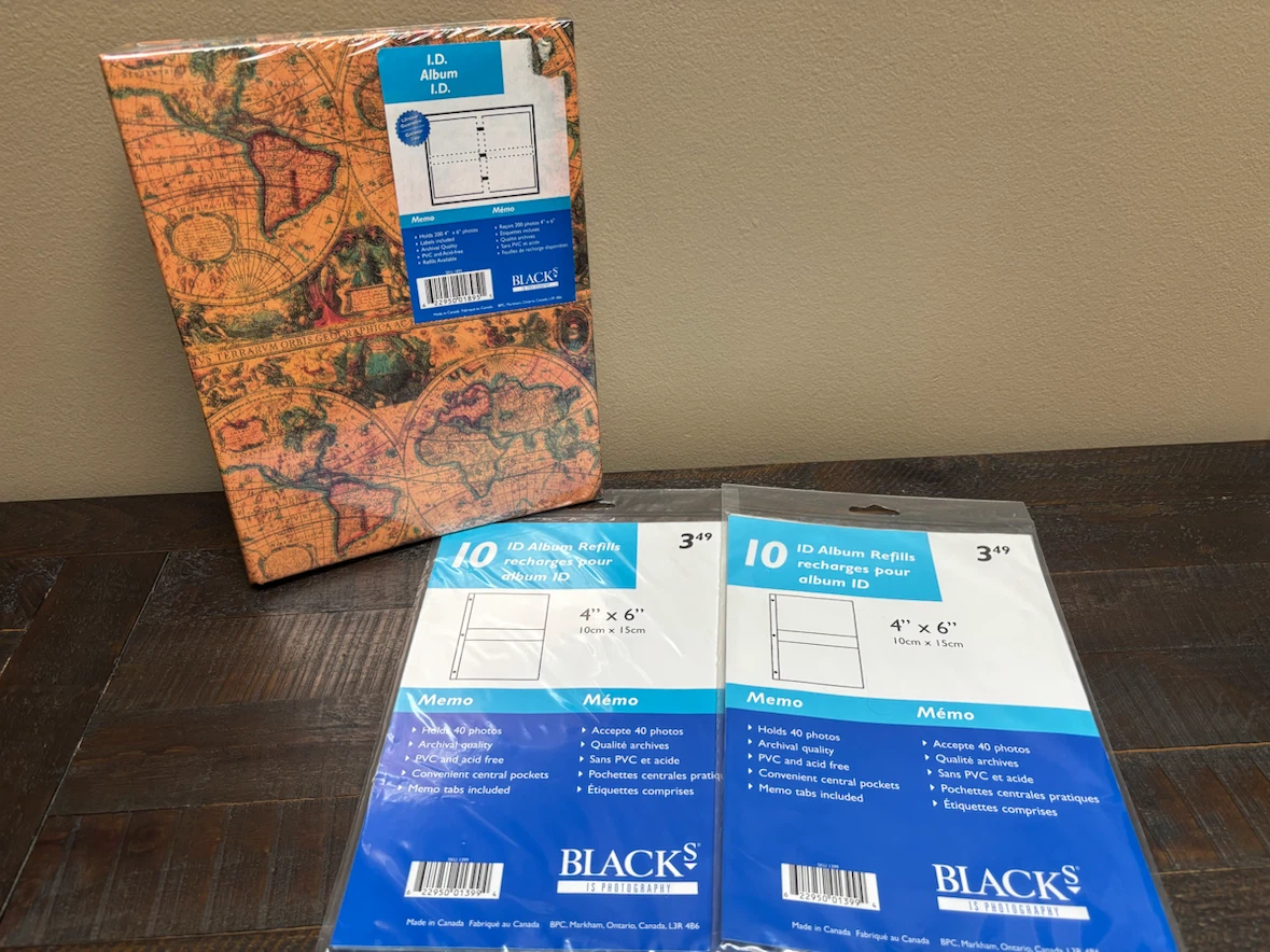 BLACK'S I.D. Album with Refills