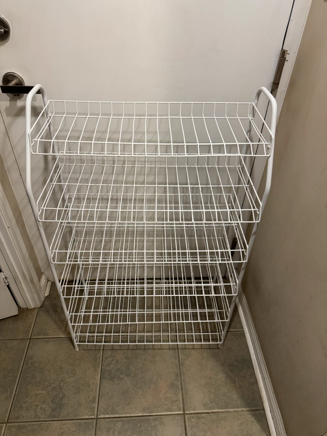 White 6-Tier Wire Storage Rack - photo 2